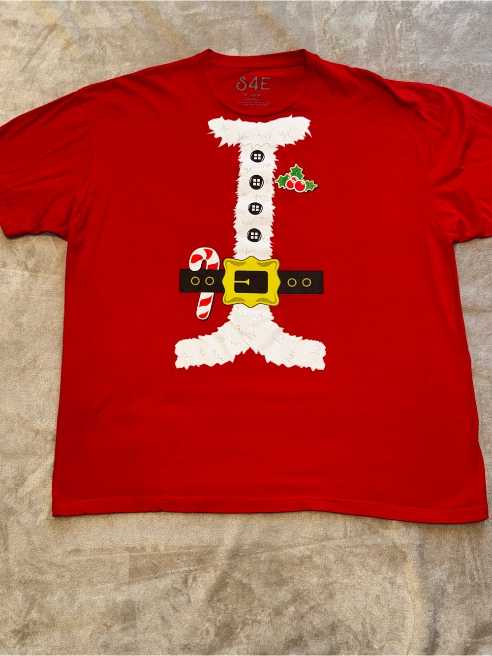 Red Santa Belt Graphic Tee